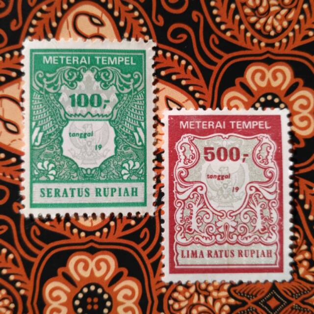 Jual Materai 100 dan 500 Rupiah Tahun 1981-1985 Original-MTR0032 ...