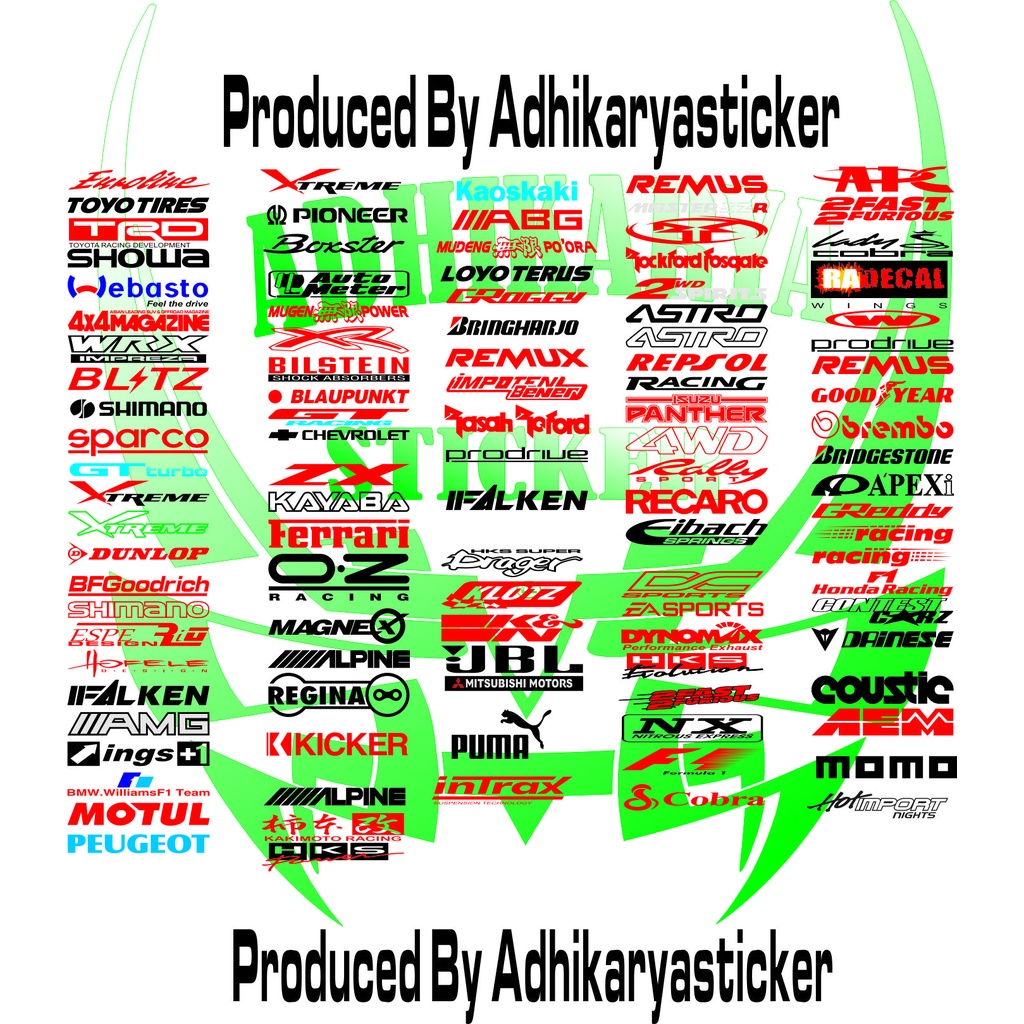 Jual STIKER MOBIL SERBA SERIBU STICKER MOBIL MURAH SERBA 1000 IKLAN ...