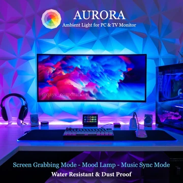Aurora Smart Ambient Light RGB Auto Sync For PC Monitor LED TV