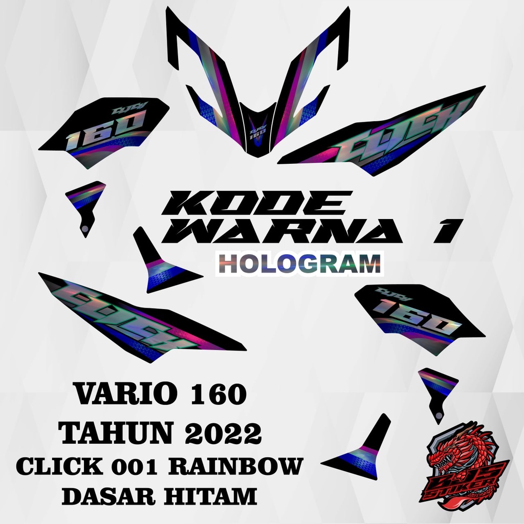 Jual [COD] striping sticker stiker polet lis hologram VARIO 160 vario ...