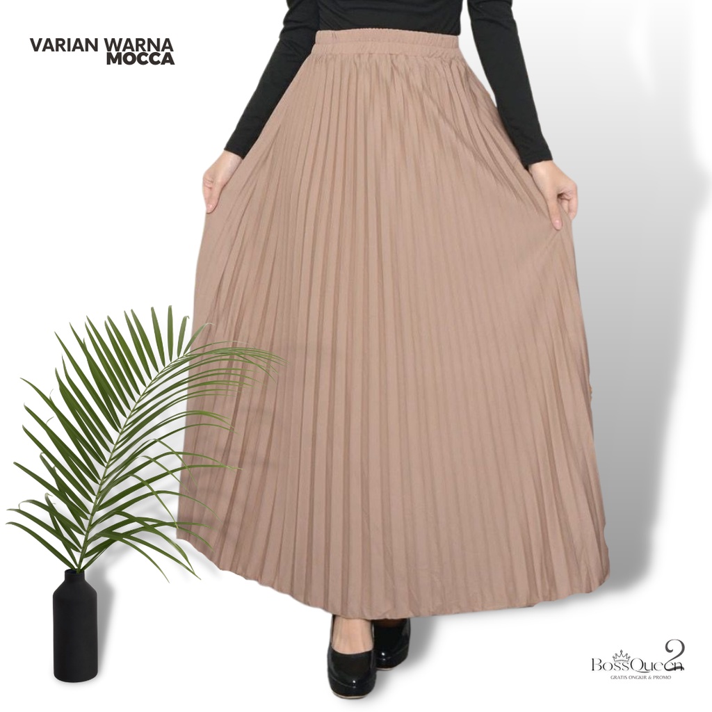 Jual Rok Plisket Premium Tebal 100 Originalrok Plisket Premium Jumbo M Fit Xxl Rok Rempel 1005