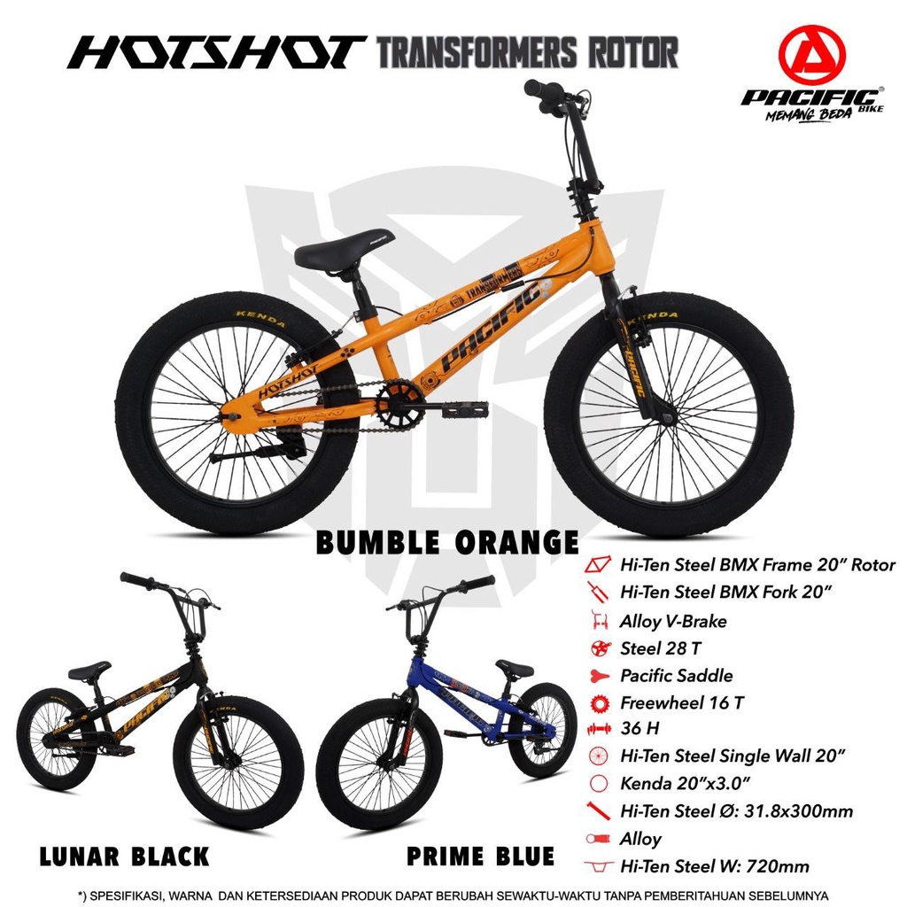 Jual Sepeda Remaja Dewasa BMX 20 Pacific Hotshot Transformer Rotor ...