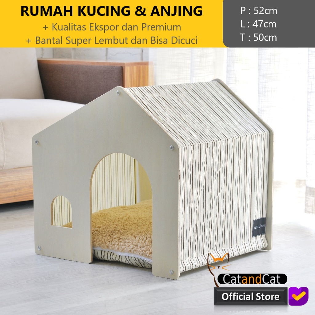 Jual Catandcat Rumah Kucing Anjing Minimalis Style Cat House Dengan