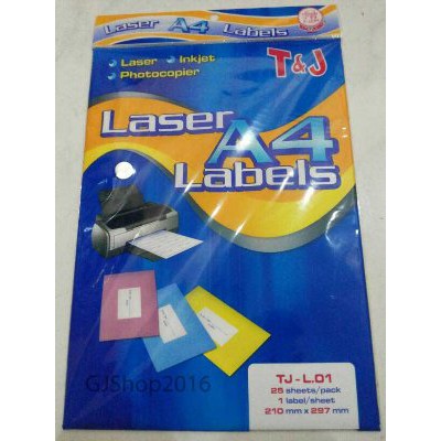Jual Tom And Jerry Laser Labels A4 T&J / Sticker Label A4 TJ-L01 ...