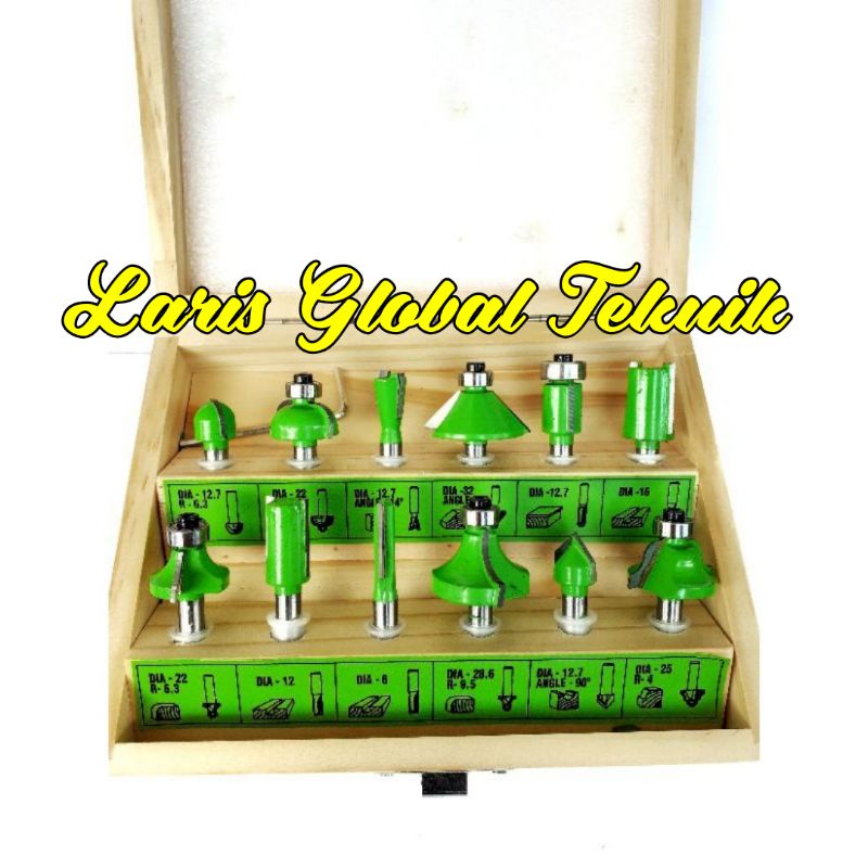 Jual RYU mata profil set kayu Trimmer Router 12pcs | Shopee Indonesia