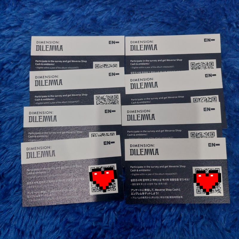 Jual QR CODE WEVERSE ALBUM DIMENSION DILEMMA (KARTU FISIK) | Shopee ...