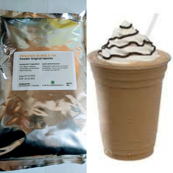 Jual POWDER KUALITAS PREMIUM RASA CAPPUCHINO 1 KG | Shopee Indonesia