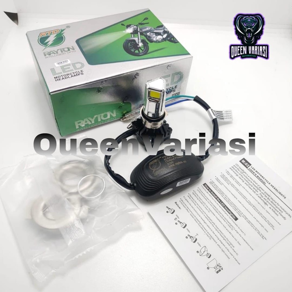Jual Lampu LED Motor 3 Sisi AC DC H6 35W RTD 3 Mata 100% ORI RTD ...