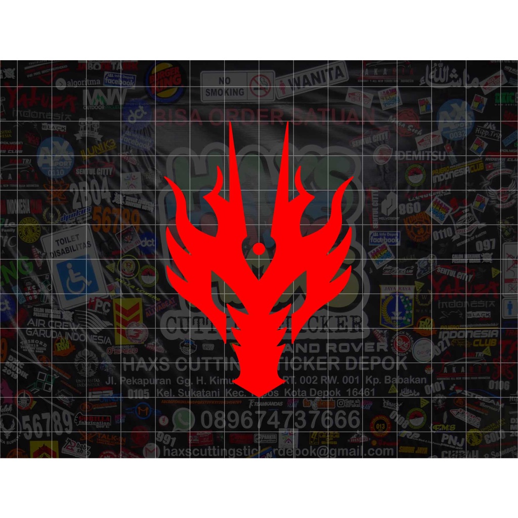 Jual Cutting Sticker Logo Kamen Rider Ryuga Ukuran 5,5 Cm | Shopee ...