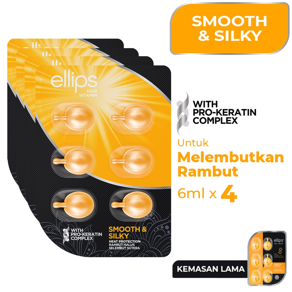 Jual Ellips Hair Vitamin Pro Keratin Smooth Silky Blister Multipack