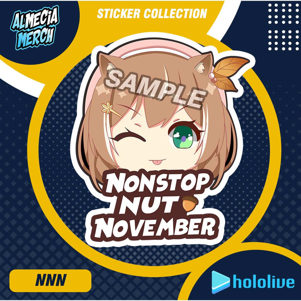Jual Sticker Hololive ID Ayunda Risu / Sticker Risu Tulisan NNN Day ...
