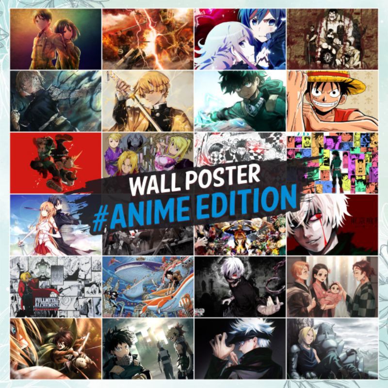 Jual Poster Hiasan Dinding Anime Lengkap Murah | Bisa Custom | Shopee