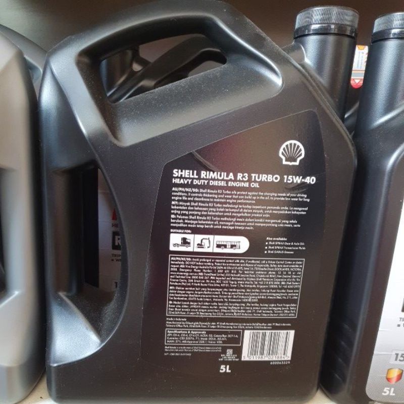 Jual Oli Shell Rimula R3 TURBO 5Lt | Shopee Indonesia