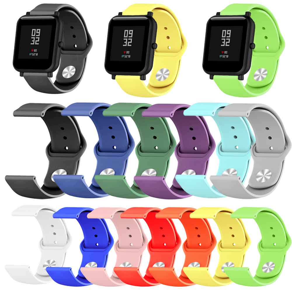 Ersatzarmband 20 Mm Für Amazfit Bip 3/3 Pro/U/Active/GTR Mini/GTS 4 – Silikon-Armband In Verschiedenen Farben