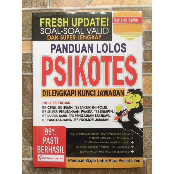 Jual Panduan Lolos Psikotes Fresh Update Dan Super Lengkap Shopee