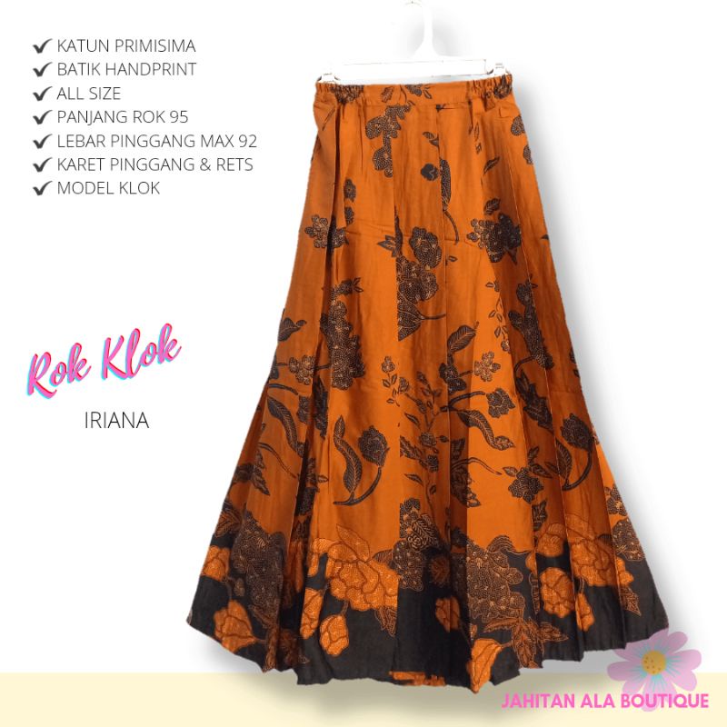Jual ROK KLOK COKLAT - Rok Batik Bawahan Wanita Kasual - Rok Batik ...