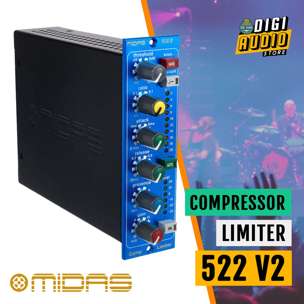 Jual MIDAS 522 V2 - 500 Series Compressor & Limiter Audio Signal ...