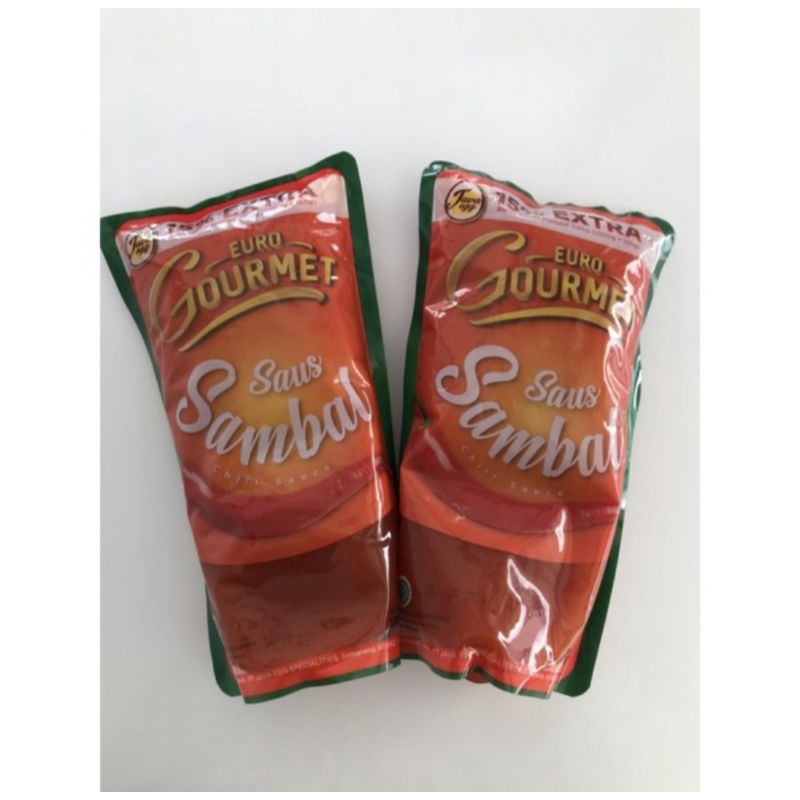 Jual caos caous saos sambal saus euro gourmet saus sambal (chili sauce ...
