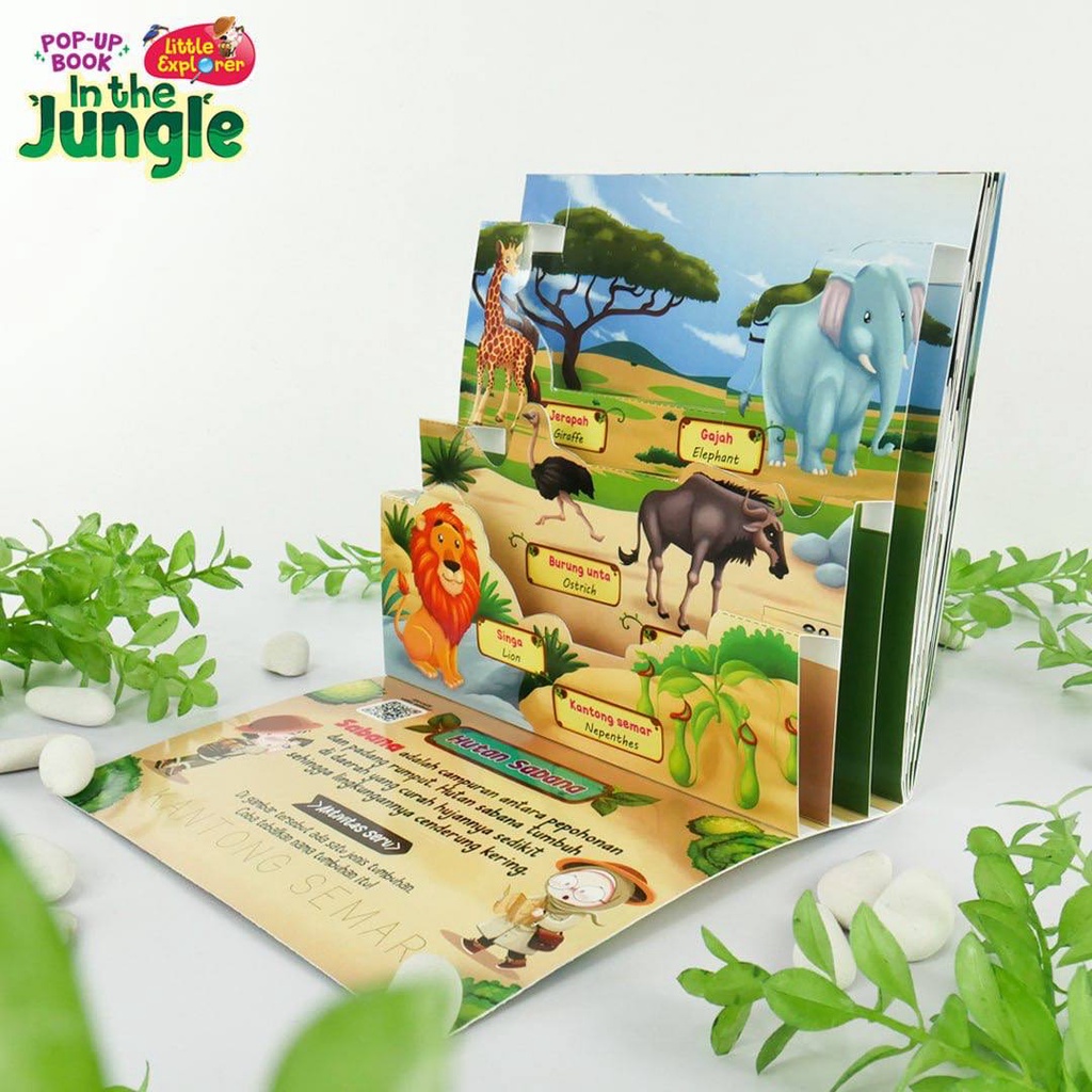Jual Pop Up Book Little Explore In The Jungle Ziyad | Shopee Indonesia