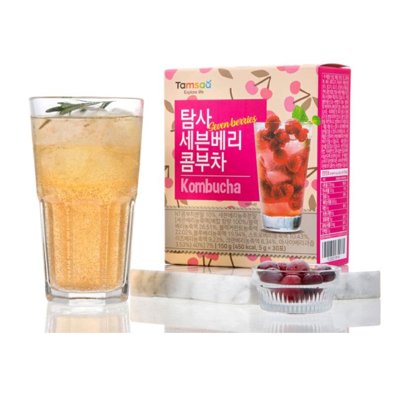 Jual Tamsaa Kombucha Seven Berries/Kombucha Lemon Teazen Korea 30 ...