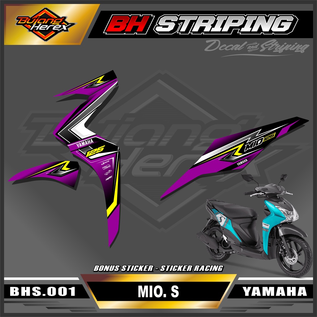 Jual Sticker Striping MIO S - Stiker Striping List Variasi Motor MIO S ...