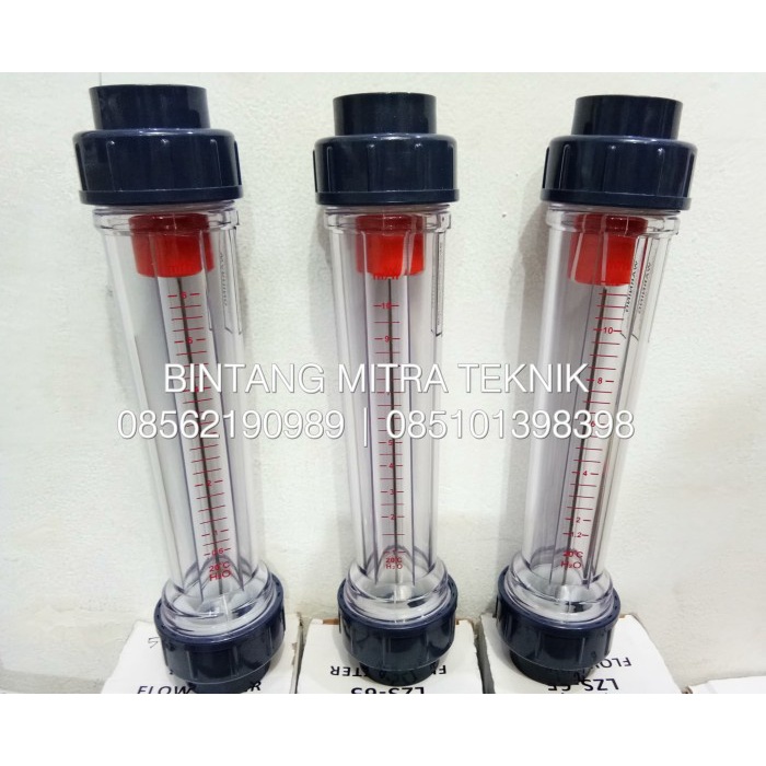 Jual Rotameter Flowmeter Air Plastik Tube Socket M H