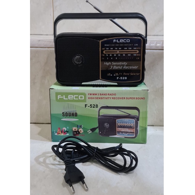 Jual COD RADIO PROTABLE FM/MW 2 BAND RADIO RECEIVER SUPER SOUND FLECO F ...