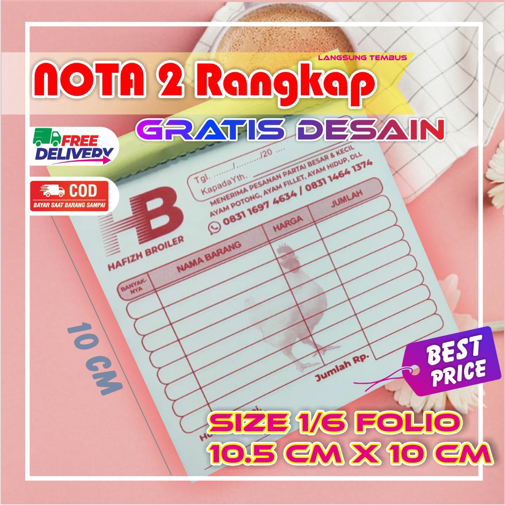 Jual {CUSTOM} NOTA 1/6 FOLIO 2 RANGKAP | Shopee Indonesia