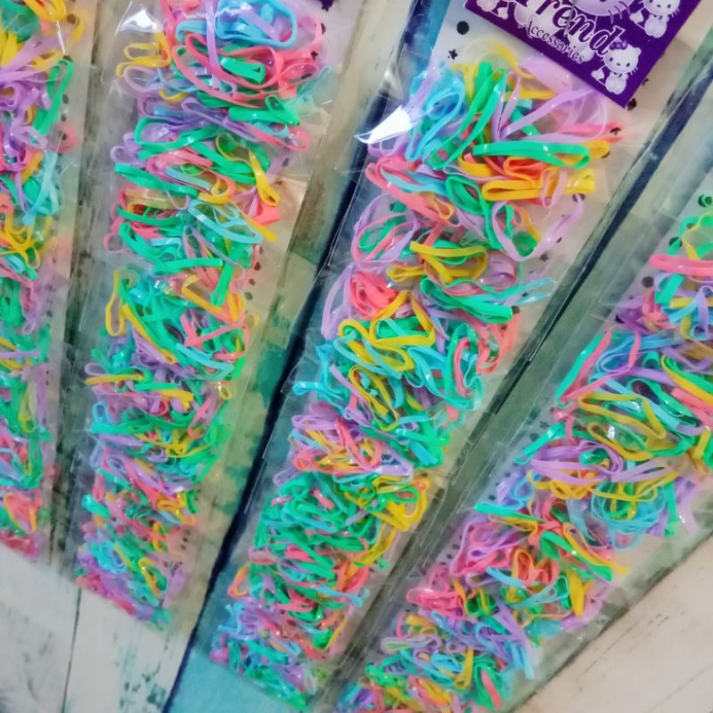 Jual KUCIR RAMBUT RENTENGAN / KARET JEPANG 10 PACK / ASSESORIS RAMBUT ...