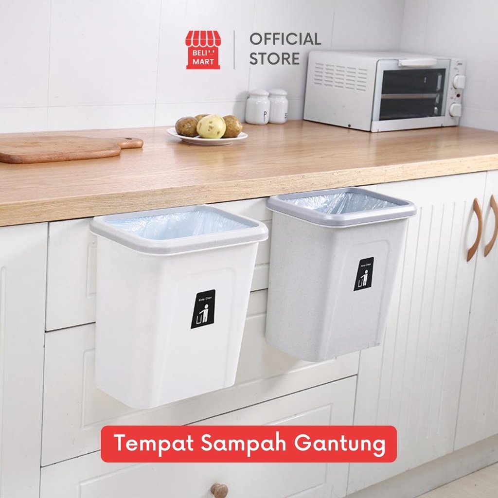 Jual [BELIMART] Kitchen Hanging Rubbish Bin Rack | Tempat Tong Sampah ...