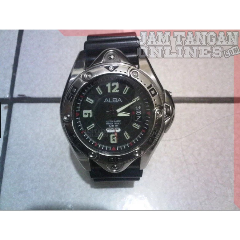 Jam Tangan Alba AL4101X 10bar Heavy dive 7S26 movement Sign A AL4101