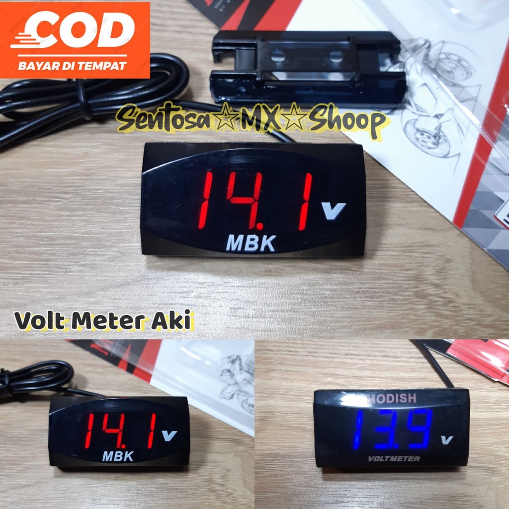 Jual VOLT METER AKI MOTOR - DIGITAL / PENGUKUR TEGANGAN AKI MOTOR