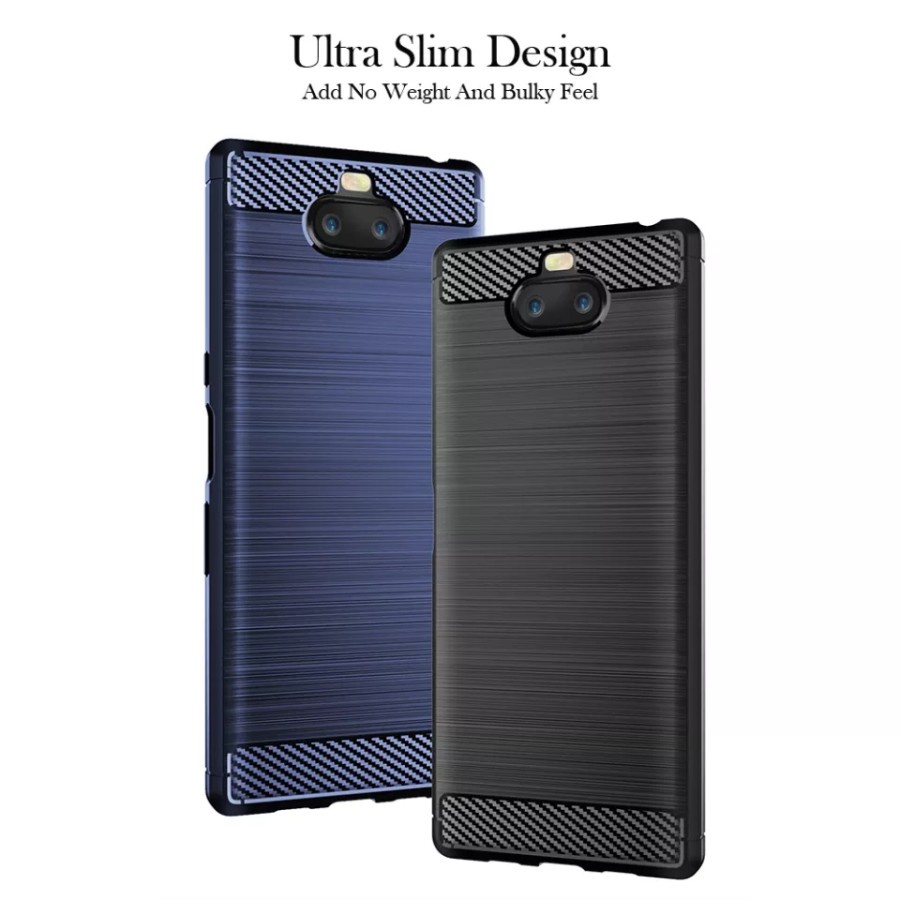 Jual CASE SONY XPERIA 8 SLIM ARMOR RUGGED CARBON FIBER ANTI SHOCKPROOF ...