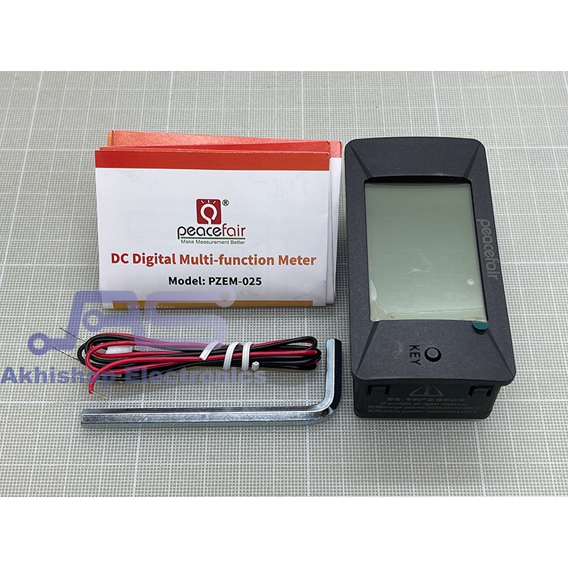DC Digital Amperometro Voltmetro, 0~300V 50A Wattmetro