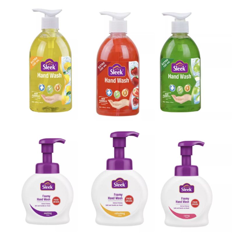 Jual SLEEK Handwash Botol 500 ml dan SLEEK Foamy Handwash Botol 250 ml ...
