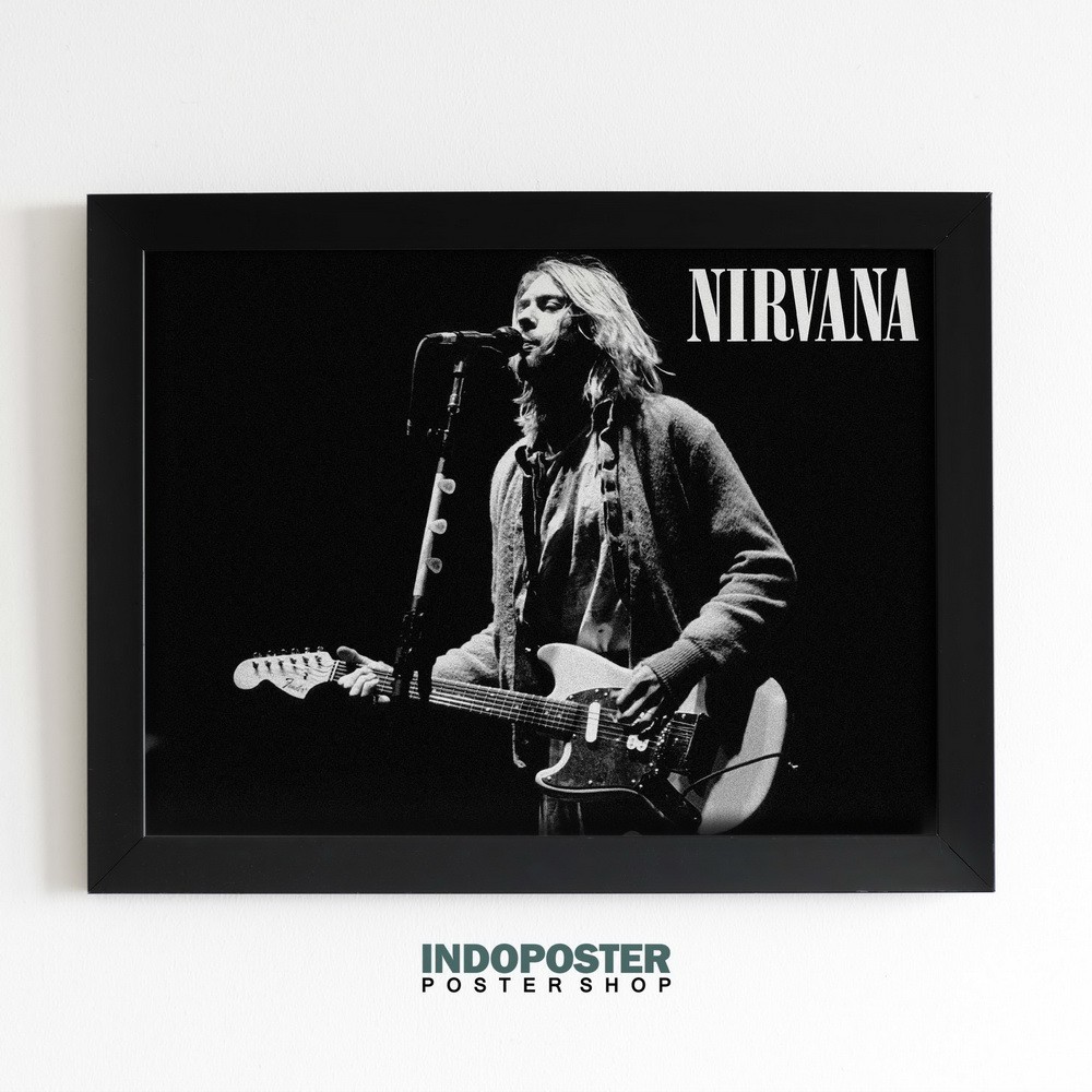 Jual Poster Hiasan Dinding Musik Band Nirvana Kurt Cobain 03 PIPIMOCI ...