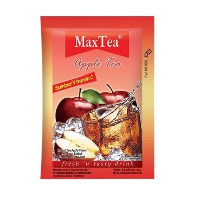 Jual Max Tea Peach Tea / Apple Tea / 1 Renceng (10 Sachet) | Shopee ...