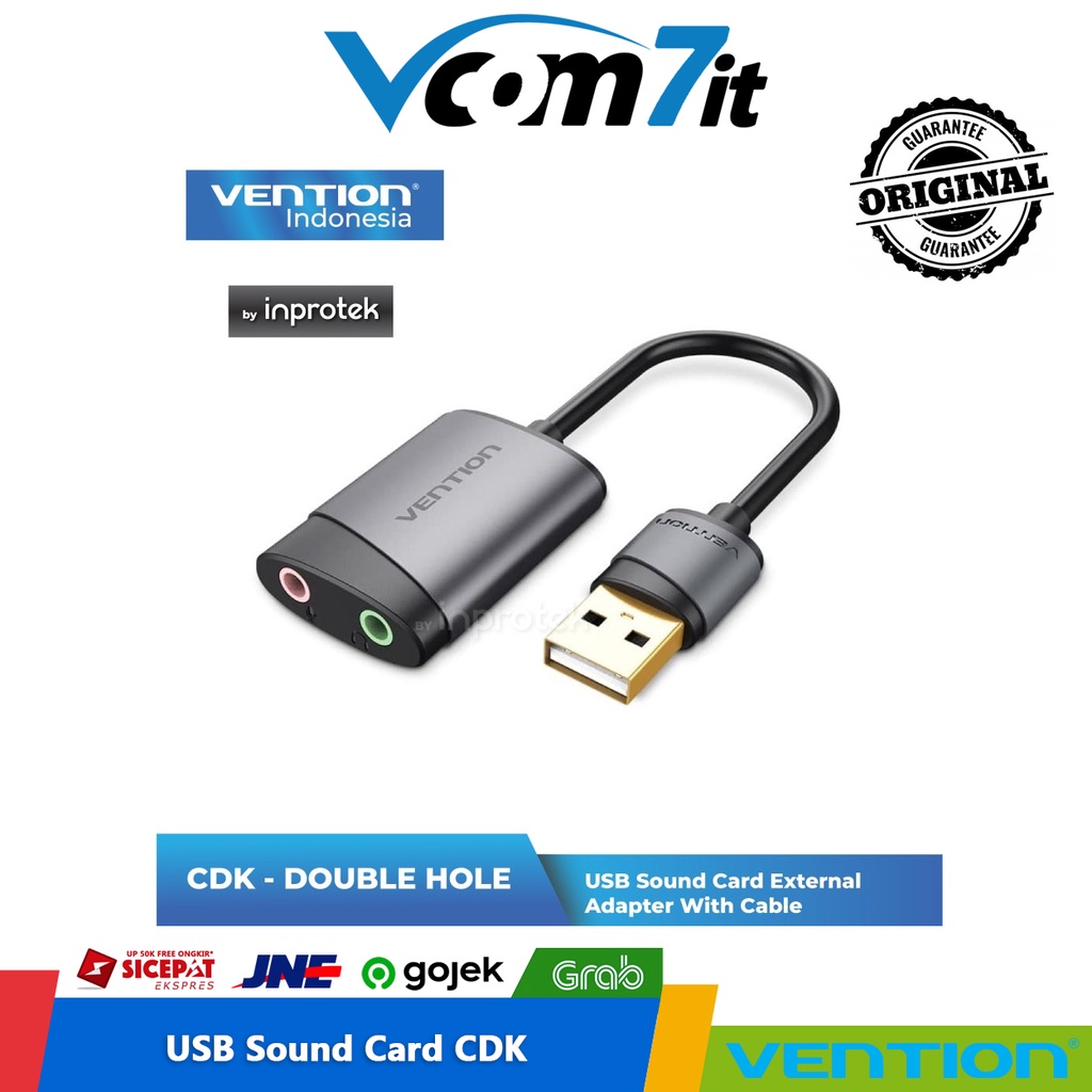 Jual Sound Card Vention CDK Universal USB External Soundcard | Shopee ...
