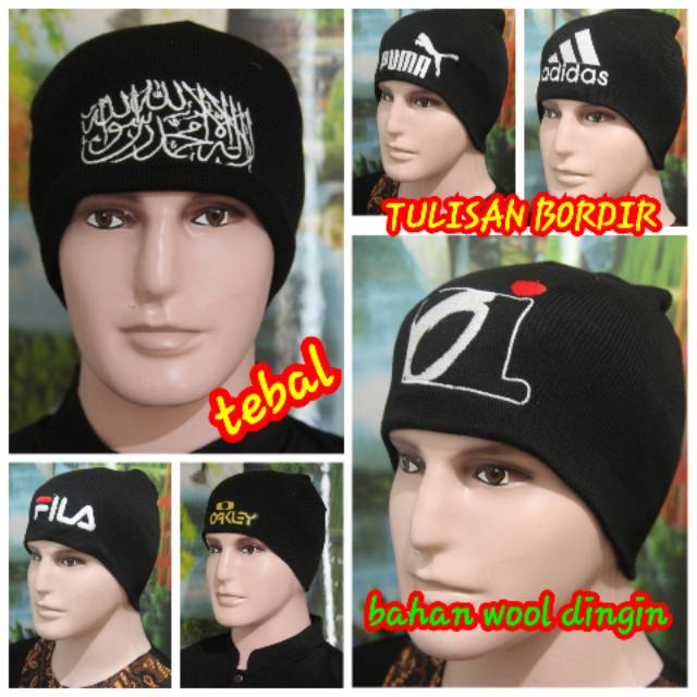 Jual Kupluk rajut wool computer bahan dingin kualitas top (kode 07 ...