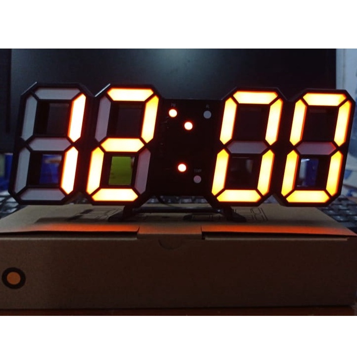 Jual INFY - JAM DINDING DIGITAL LED/JAM MEJA-ALARM-SUHU/JAM 3D BESAR ...