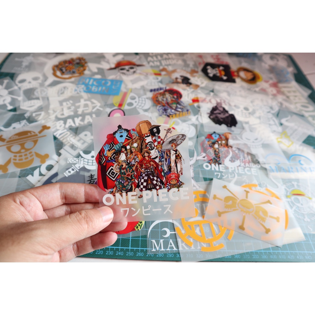 Jual Stiker Kain Sticker Sablon Setrika DTF Polyflex Anime One Piece ...