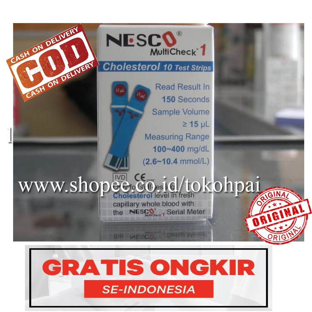 Jual Nesco Multicheck Cholesterol Strip Shopee Indonesia