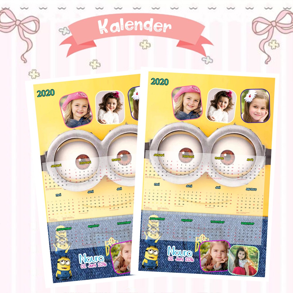 Jual Kalender Custom Murah Minion  Shopee Indonesia