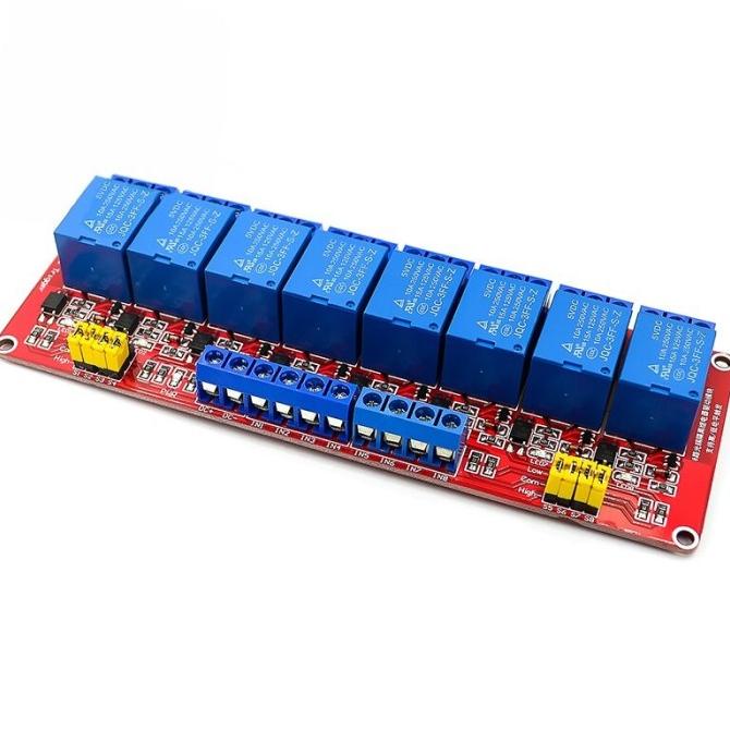 Jual ORIGINAL - Relay module Arduino 8ch Dual Input bisa High dan Low ...