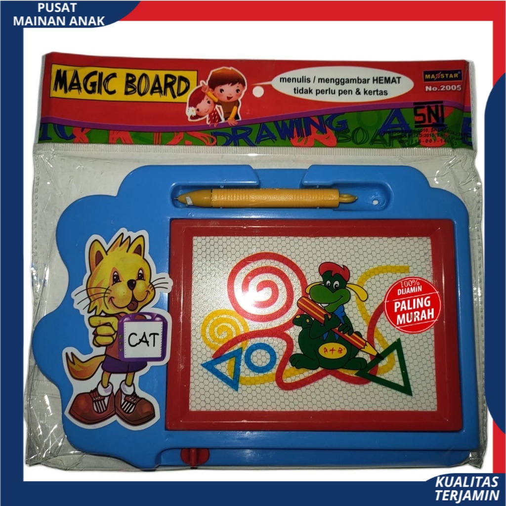 Jual Mainan Anak Drawing Board Magnetic Papan Tulis Magnetik Hapus ...