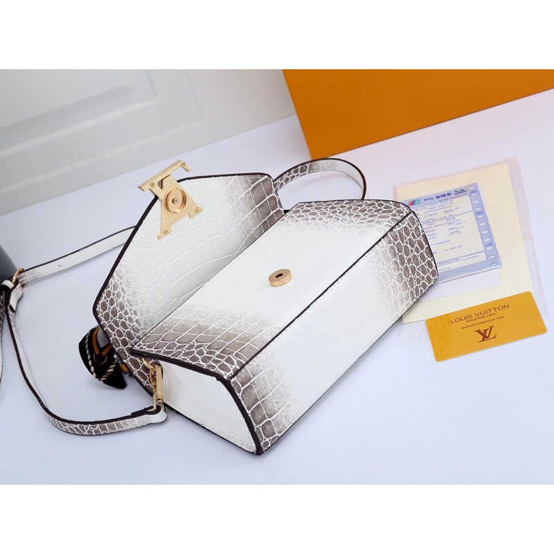 Bolso de mujer LV Louis Vuitton Top Handle Bag Set Box 7025 Croco