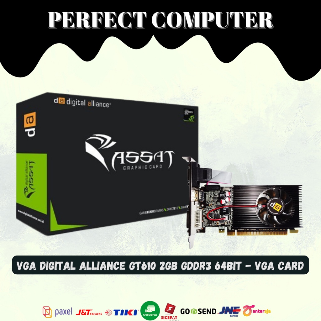 Jual Vga Digital alliance GT610 2GB GDDR3 64Bit VGA Card Shopee