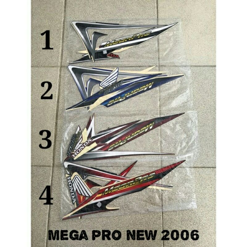 Jual sticker striping honda mega pro new mega pro primus CW 2006 list ...