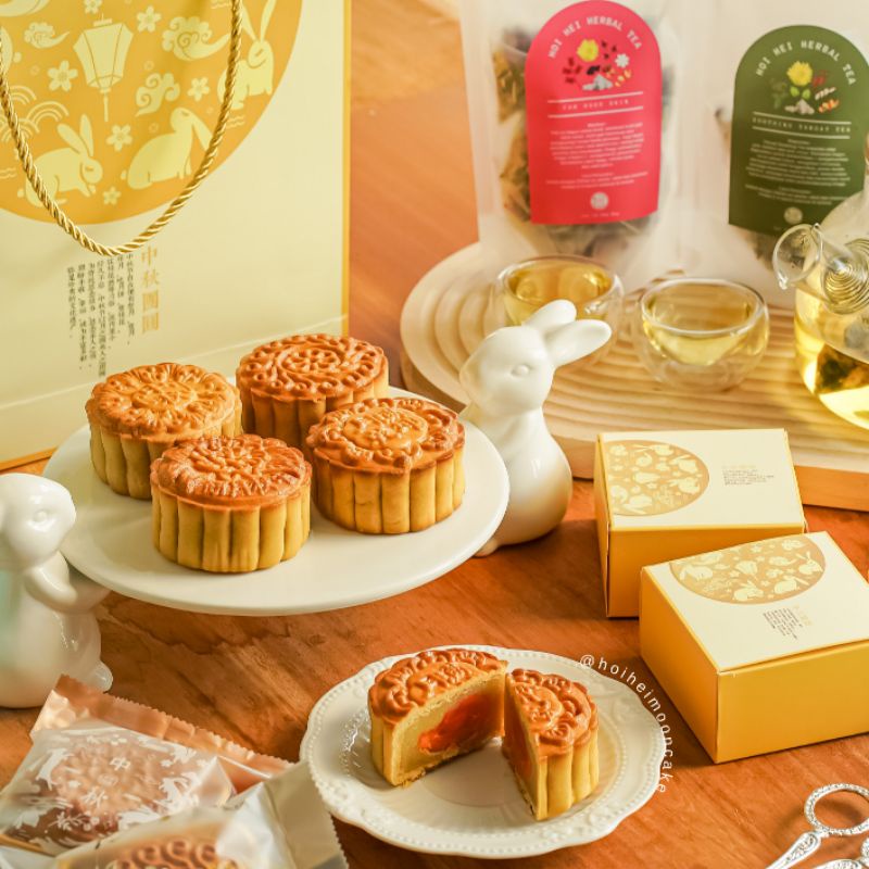 Jual [Best Seller] Hampers Mooncake Hoi Hei Gold Rabbit isi 4pcs ...