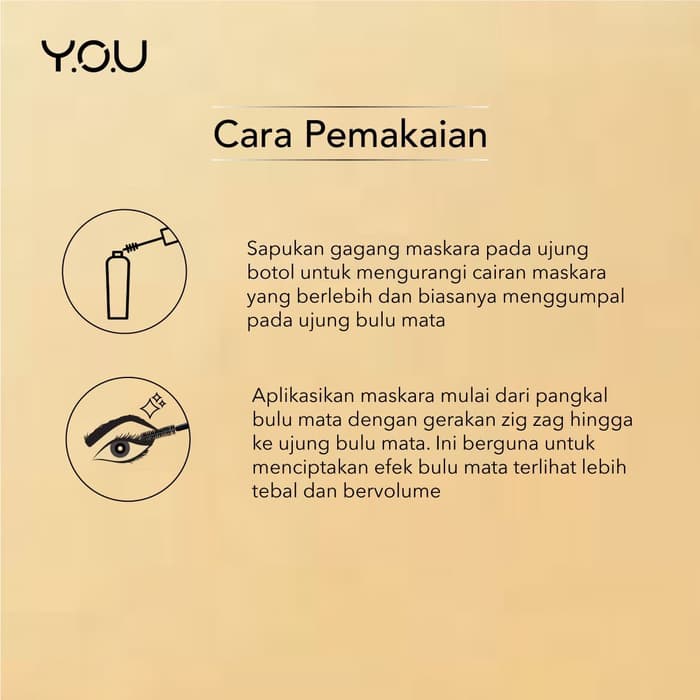 Jual YOU Mascara The Gold One Dual Dramatic Volume/ Ultra Curl ...